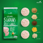 Allrite 5 Grains Organic Rice Cakes, Thailand | 80g - Image 3